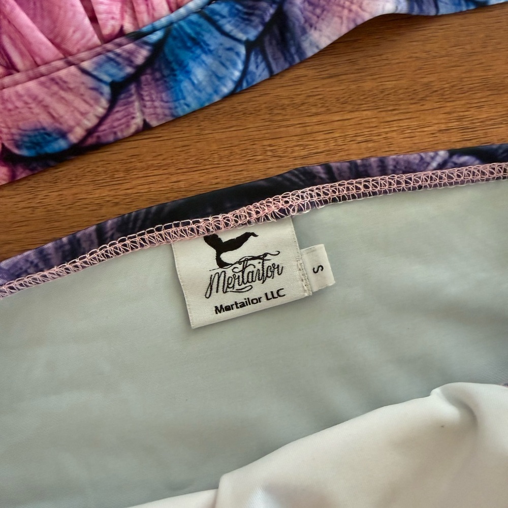 Pink and Blue Mertailor Mermaid Bikini Set - Picture 2 of 9